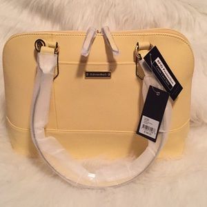 Tignanello NWT. Dome Satchel in Canary Yellow